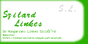 szilard linkes business card